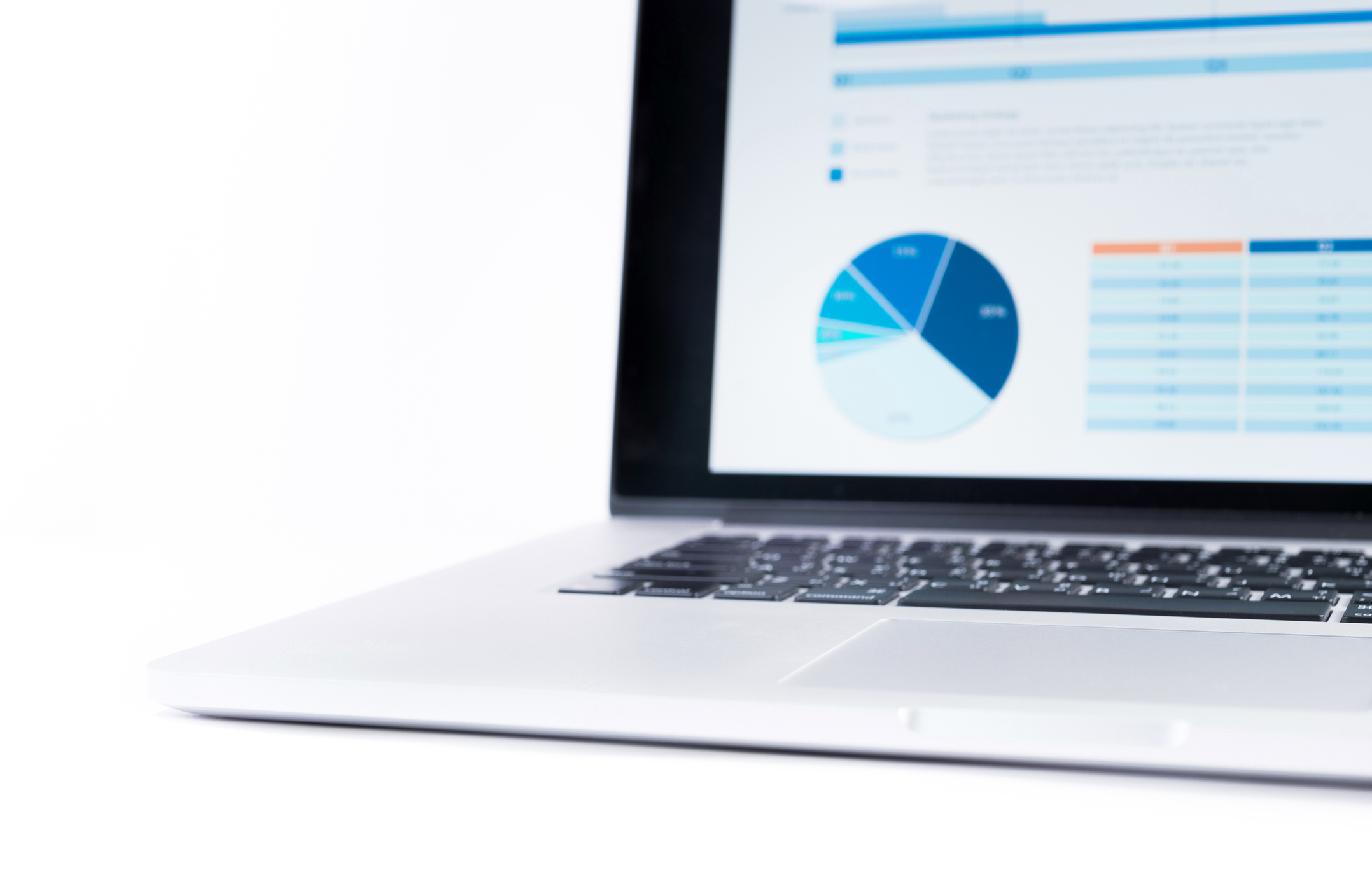 Blur of statistics charts displayed on laptop screen,Financial graph,Business analysis conceptBlur of statistics charts displayed on laptop screen,Financial graph,Business analysis concept