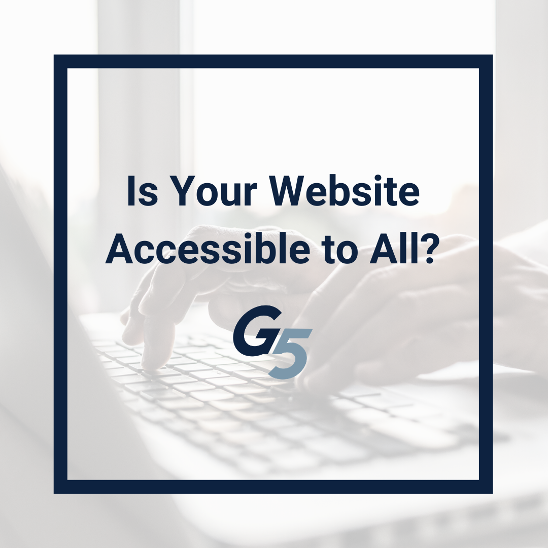 G5 website accessibility graphic